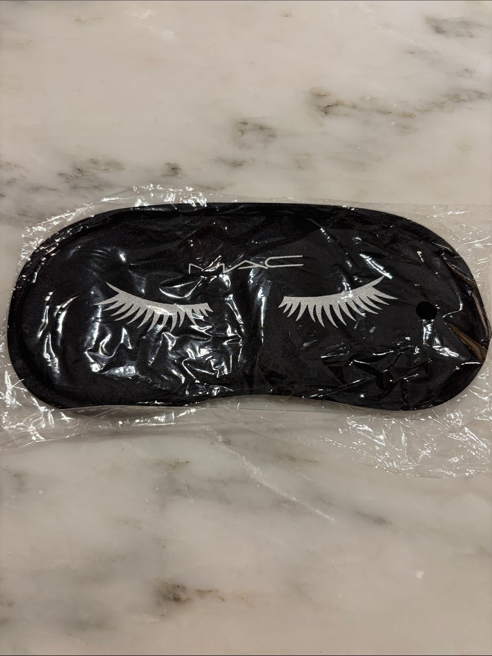 MAC Cosmetics Black Sleep Eye Mask with White Eyelash Print